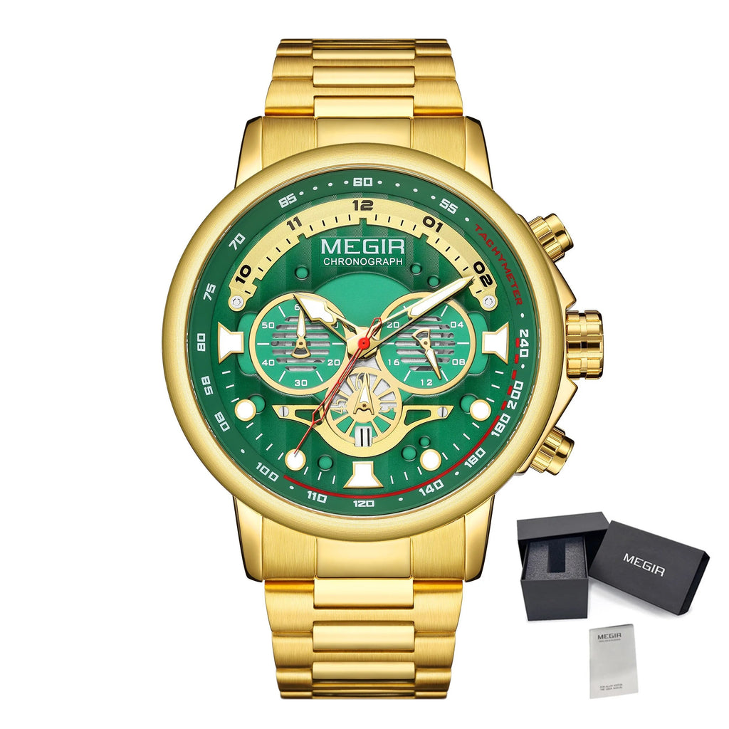 Megir Executive Steel Chronograph | Chronlux