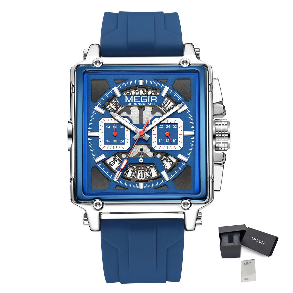 Megir Square Dial Military Sport Watch | Chronlux