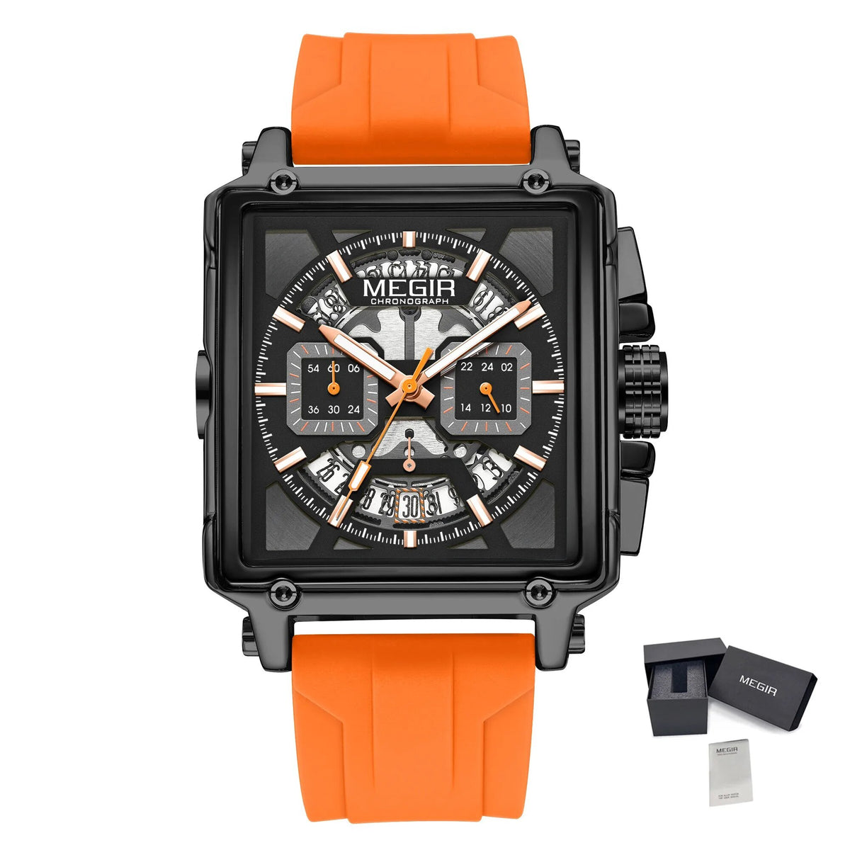 Megir Square Dial Military Sport Watch | Chronlux
