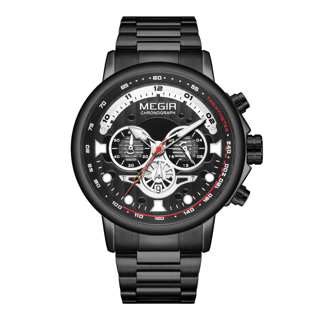 Megir Executive Steel Chronograph | Chronlux