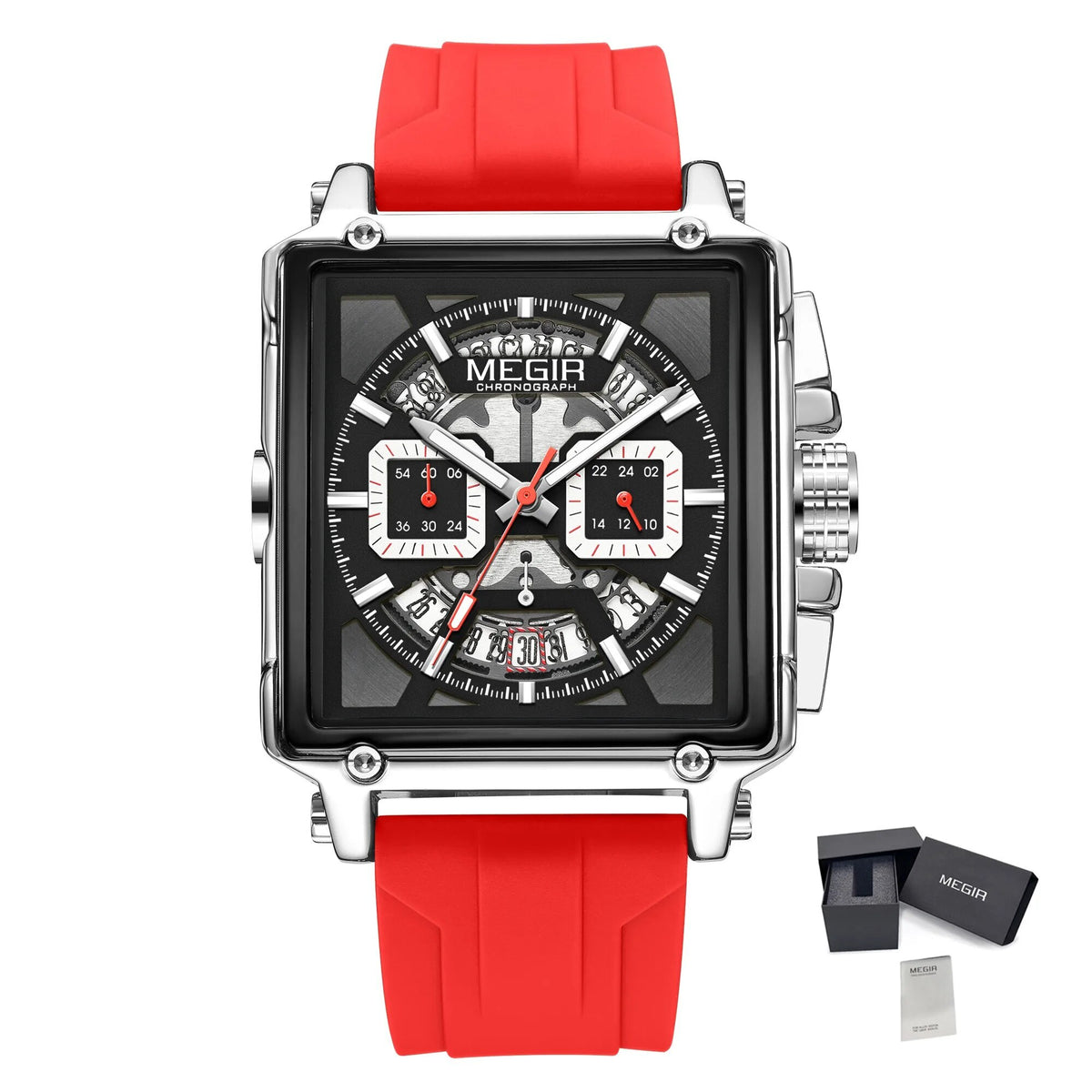 Megir Square Dial Military Sport Watch | Chronlux
