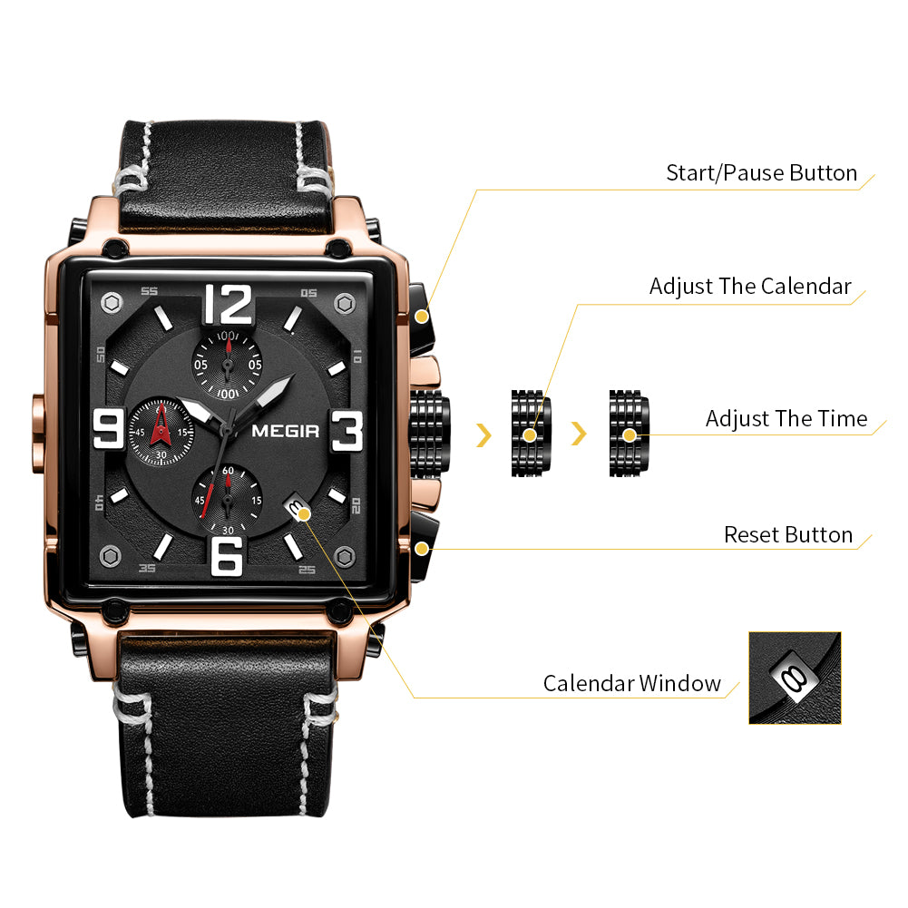 Megir Chronograph Sport Watch | Chronlux