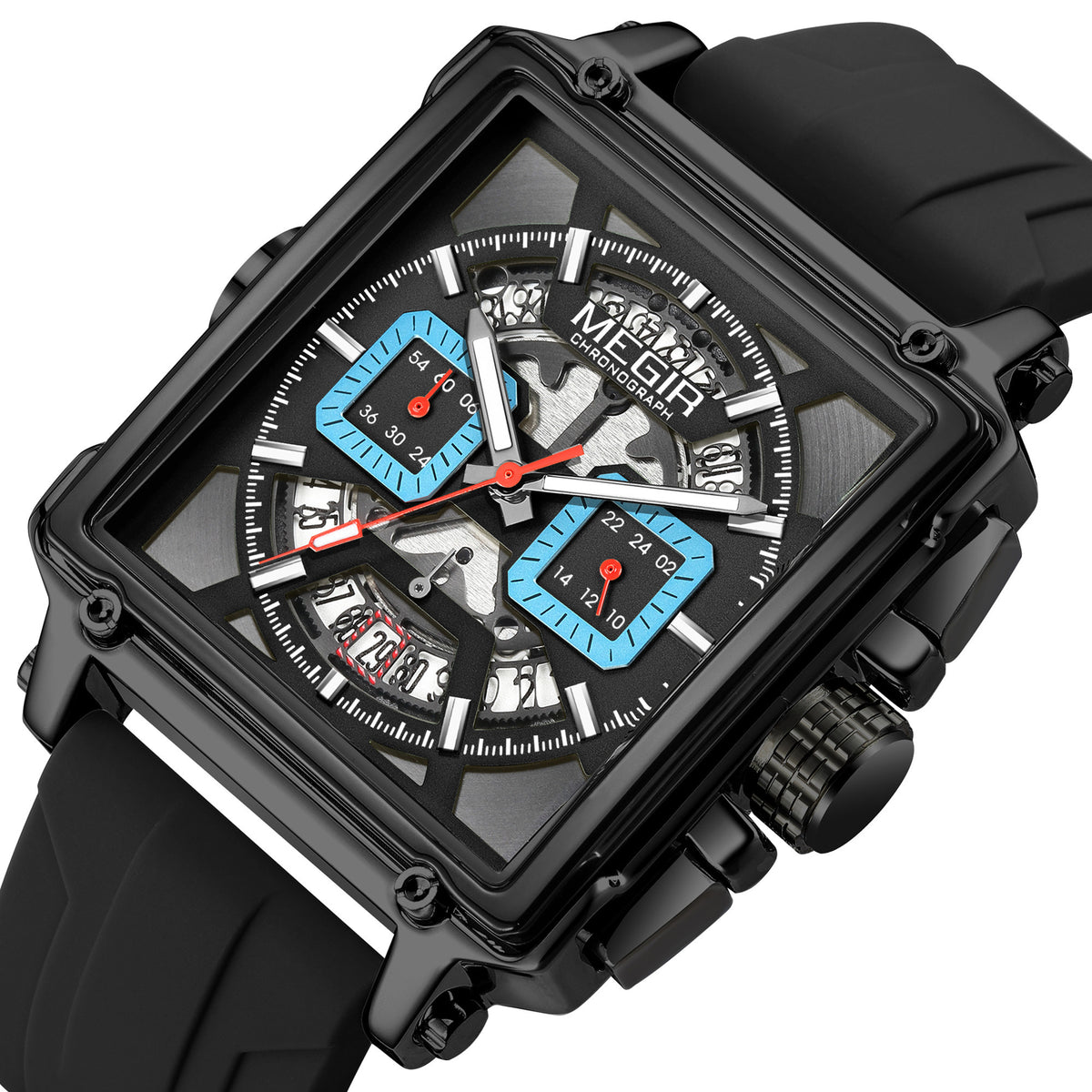 Megir Square Dial Military Sport Watch | Chronlux