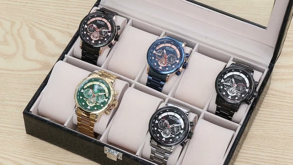 Megir Executive Steel Chronograph | Chronlux