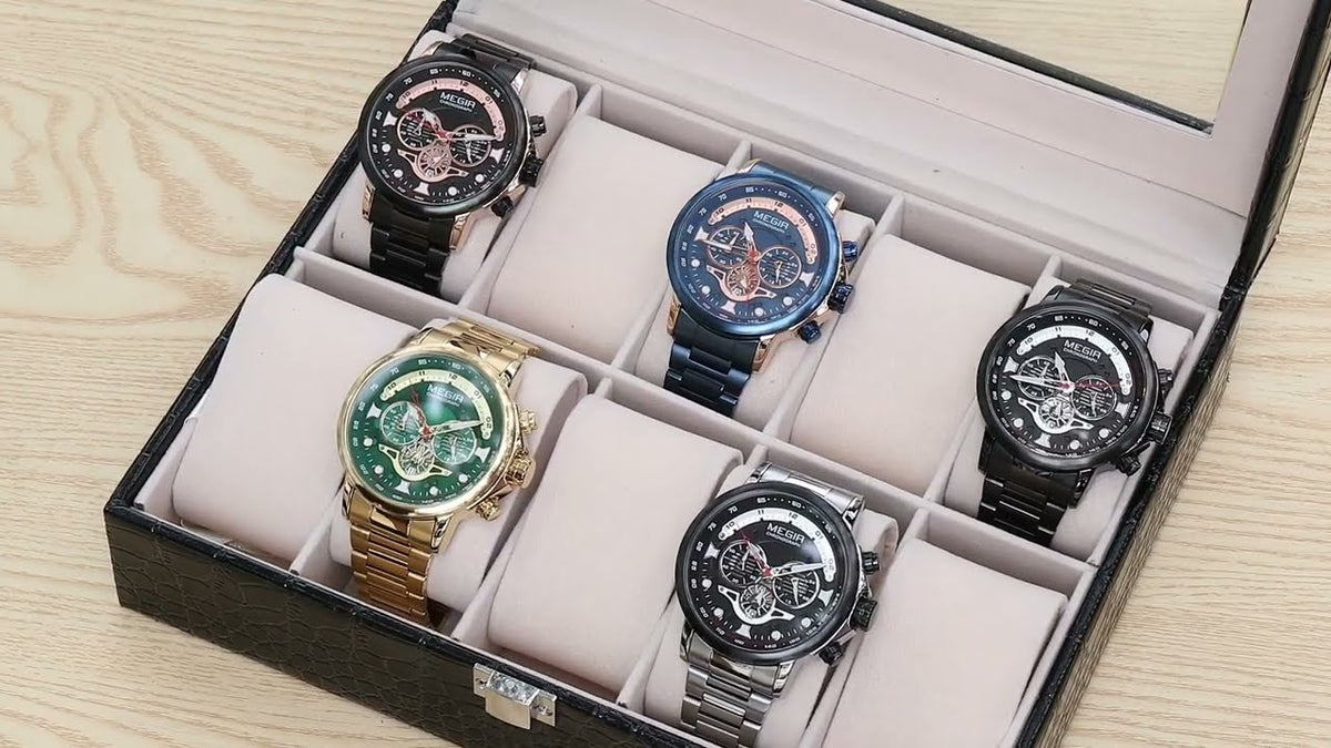 Megir Executive Steel Chronograph | Chronlux