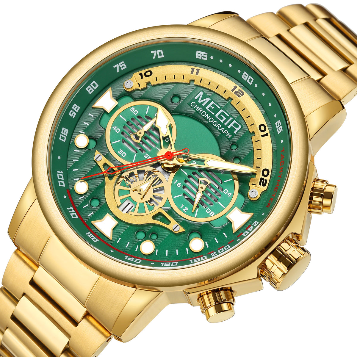 Megir Executive Steel Chronograph | Chronlux