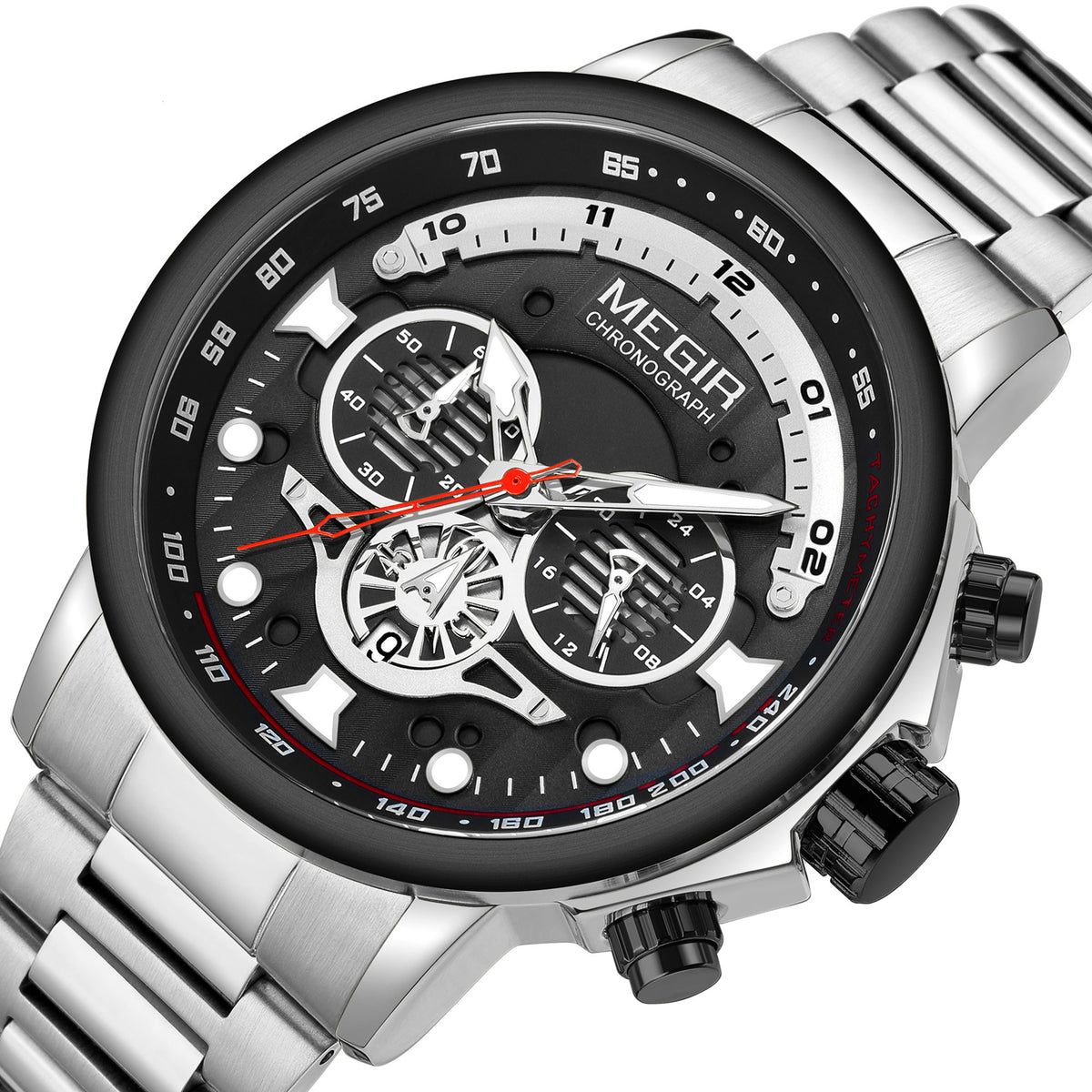 Megir Executive Steel Chronograph | Chronlux