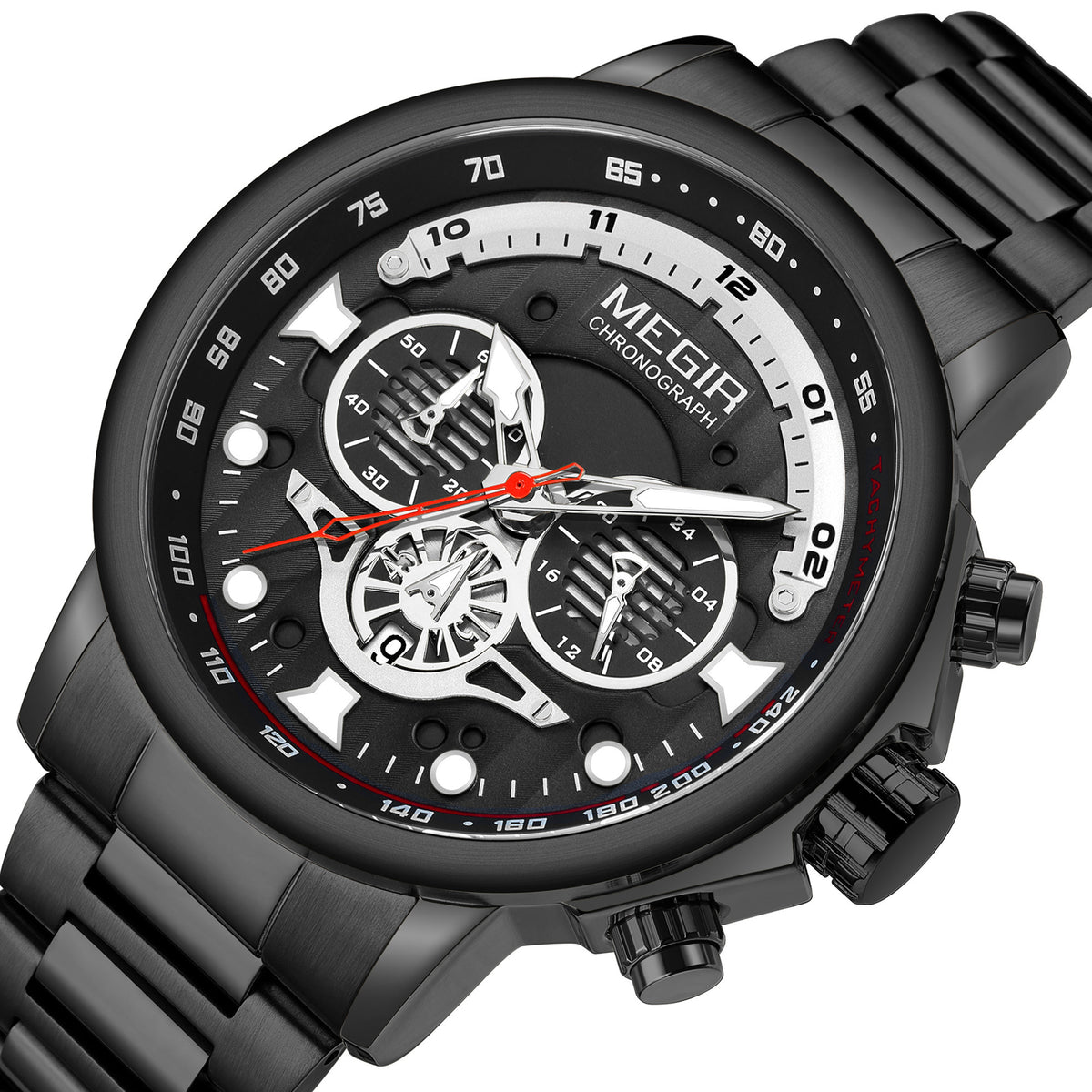Megir Executive Steel Chronograph | Chronlux