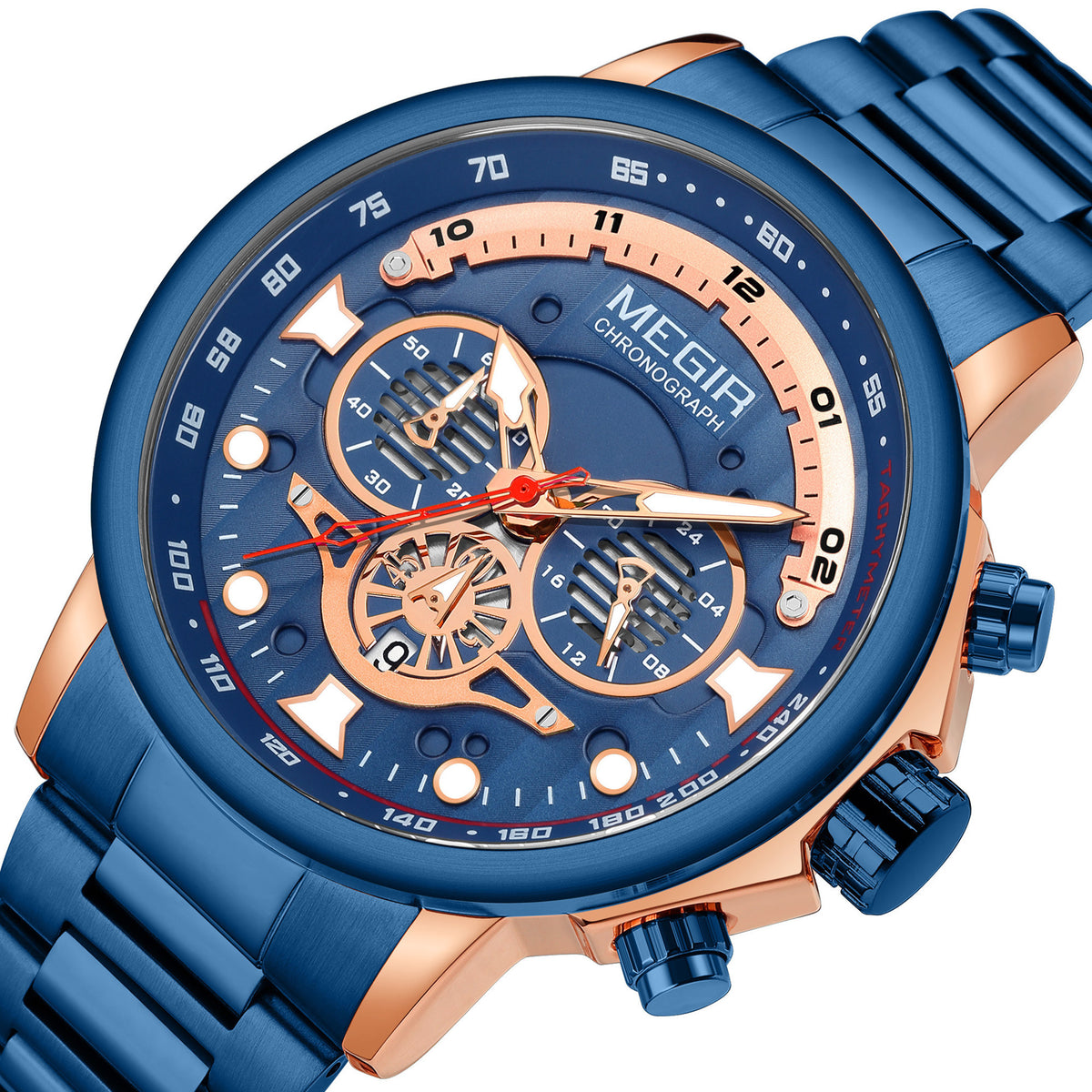 Megir Executive Steel Chronograph | Chronlux