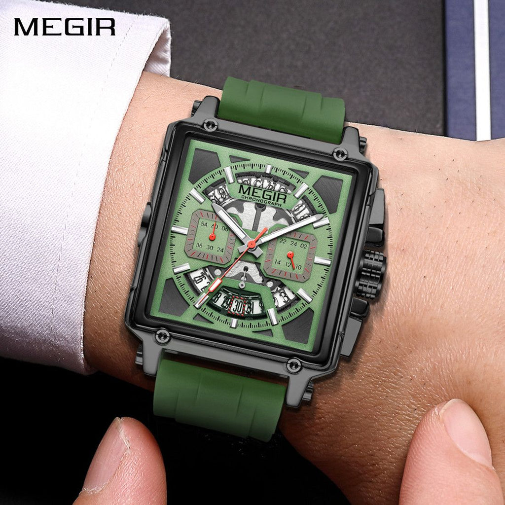 Megir Square Dial Military Sport Watch | Chronlux