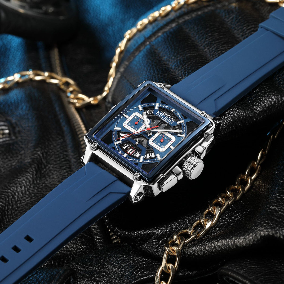 Megir Square Dial Military Sport Watch | Chronlux