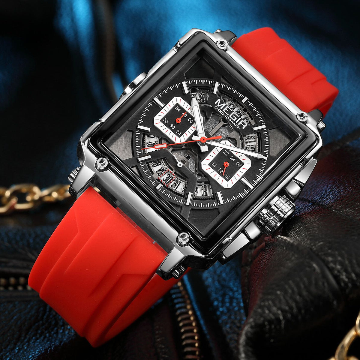 Megir Square Dial Military Sport Watch | Chronlux