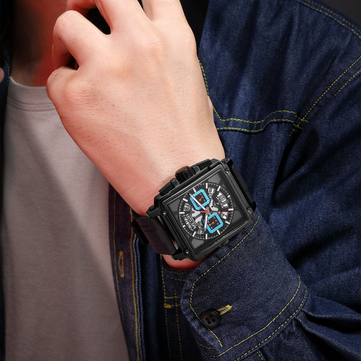 Megir Square Dial Military Sport Watch | Chronlux